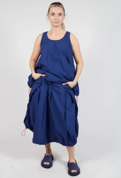 Pull Toggle Hemline Skirt in Ocean