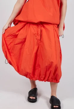 Pull Toggle Hemline Skirt in Mandarine
