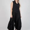 Pull Toggle Jumpsuit in Black