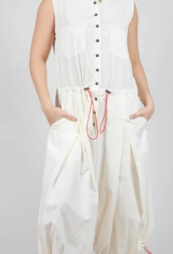 Pull Toggle Jumpsuit in Greige