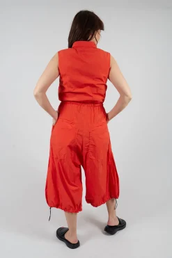 Pull Toggle Jumpsuit in Mandarine
