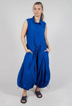 Pull Toggle Jumpsuit in Royal