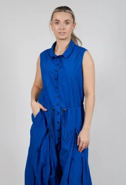 Pull Toggle Jumpsuit in Royal