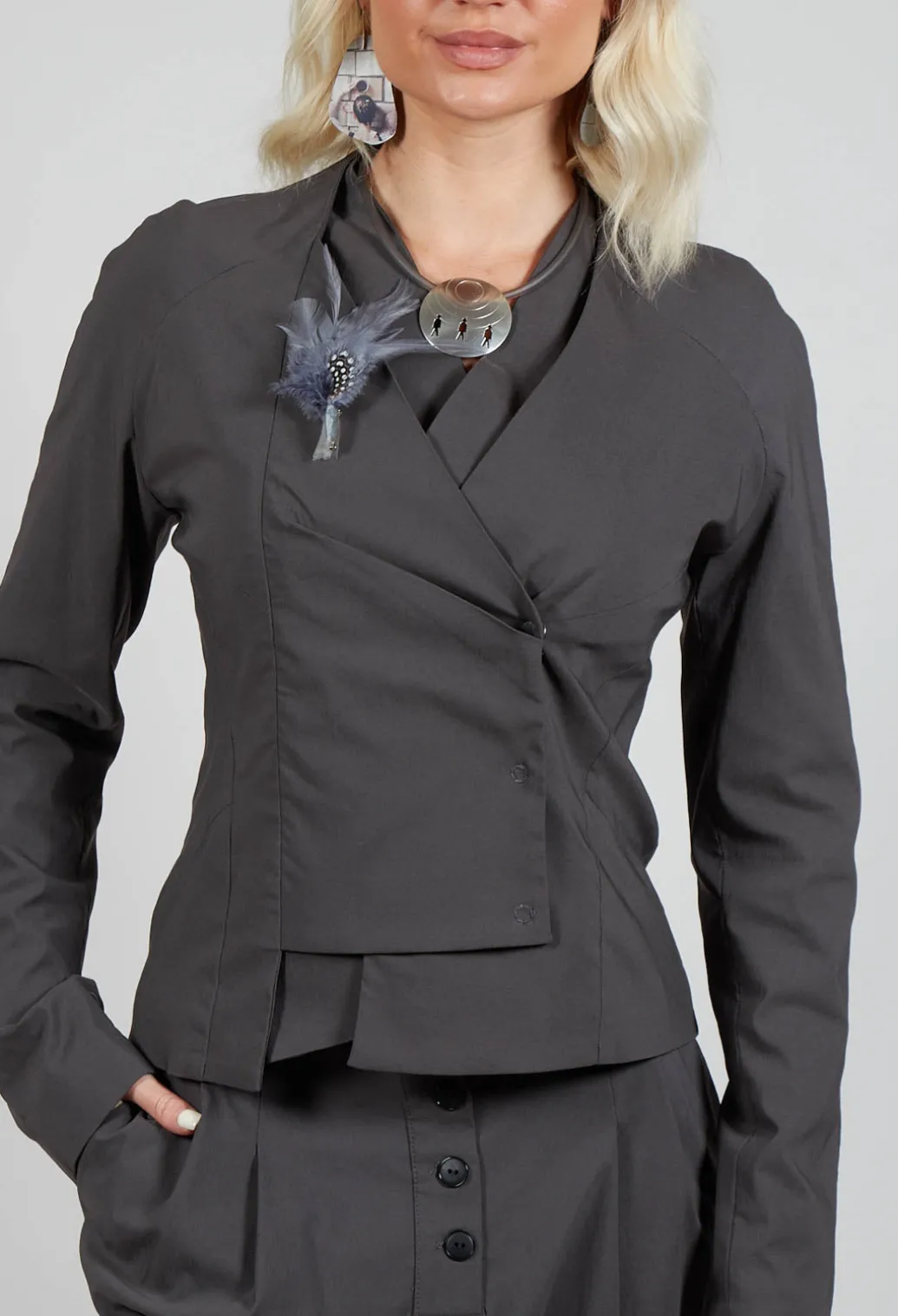 Pulp Fiction Jacket in Carbone