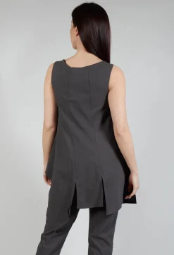 Pulp Fiction Tunic Top in Carbone