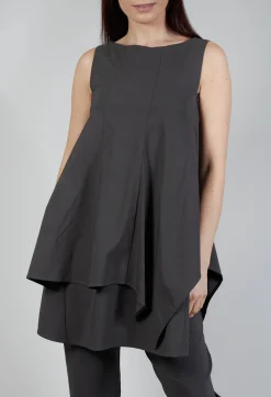 Pulp Fiction Tunic Top in Carbone