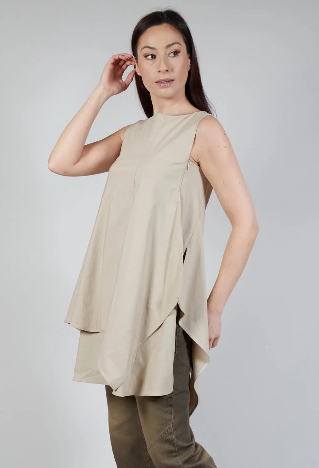 Pulp Fiction Tunic Top in Sabbia