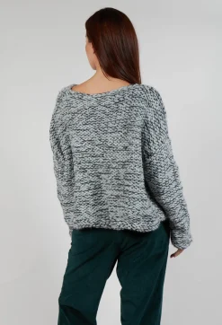 Purl Knit Jumper in Original Grey