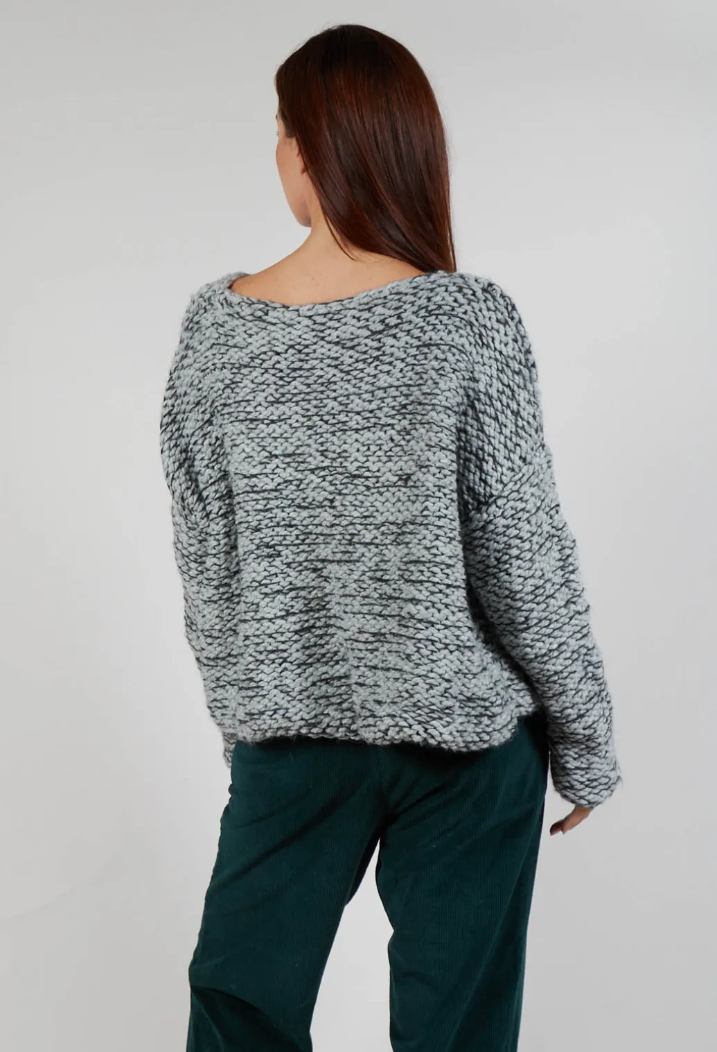 Purl Knit Jumper in Original Grey