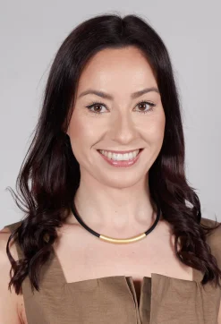 PVC Choker with Gold Plated Parts in Black