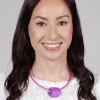 PVC Choker with Resin Square Bead in Lilac