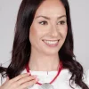 PVC Three Row Necklace with Engraved Zamak Pendant in Red