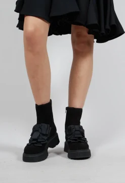 Quandy Suede Boots in Black