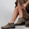 Queen Neva Boot in Caviar Silver Dante