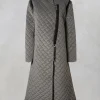 Quilted Coat in Grey