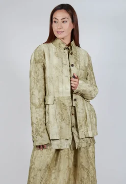 Quilted Jacket in Moss