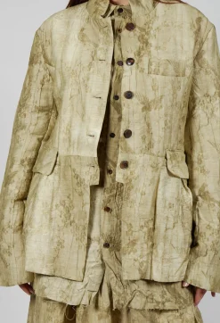 Quilted Jacket in Moss