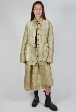 Quilted Jacket in Moss