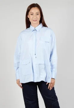 Quotation Shirt in Light Blue