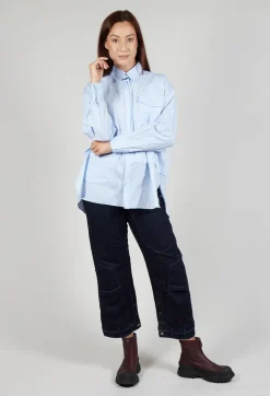Quotation Shirt in Light Blue