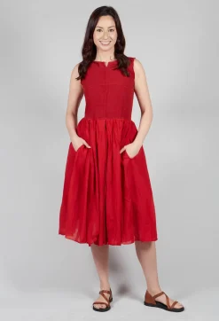 Rahel Dress in Vermillion