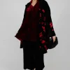 Raimonda Coat in Cherry Black