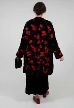 Raimonda Coat in Cherry Black