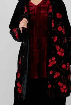 Raimonda Coat in Cherry Black