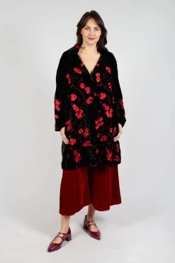 Raimonda Coat in Cherry Black