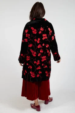 Raimonda Coat in Cherry Black