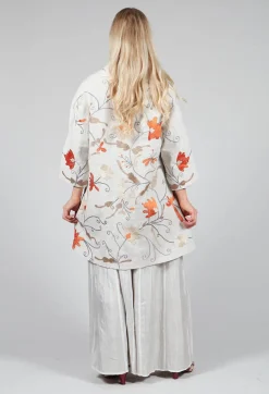 Raimonda Flame Emb Coat in Pepper