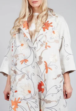 Raimonda Flame Emb Coat in Pepper