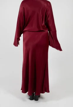 Raj Sicilia Skirt in Smoky Red