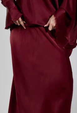 Raj Sicilia Skirt in Smoky Red