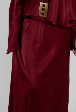 Raj Sicilia Skirt in Smoky Red