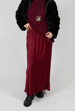 Raj Sicilia Skirt in Smoky Red