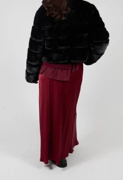 Raj Sicilia Skirt in Smoky Red