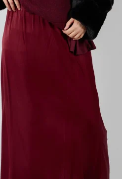 Raj Sicilia Skirt in Smoky Red