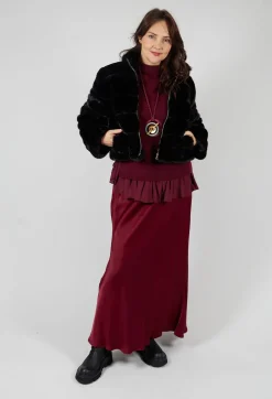 Raj Sicilia Skirt in Smoky Red