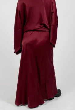 Raj Sicilia Skirt in Smoky Red