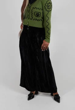 Rallye Velevet Trousers in Noir
