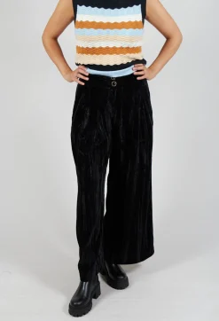 Rallye Velevet Trousers in Noir