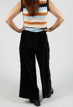 Rallye Velevet Trousers in Noir