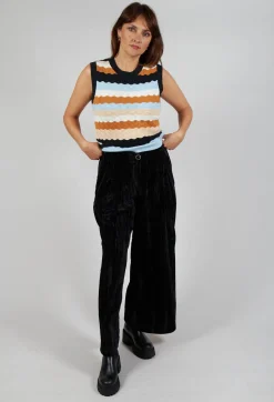 Rallye Velevet Trousers in Noir