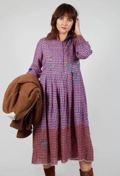 Raven Dress in Pink Gingham