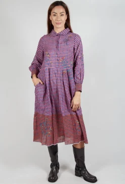 Raven Dress in Pink Gingham
