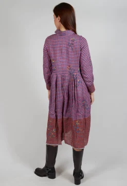 Raven Dress in Pink Gingham