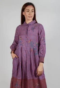 Raven Dress in Pink Gingham