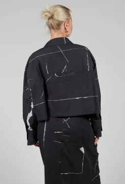 Recta Shirt in Off Black Banner
