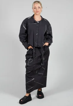 Recta Shirt in Off Black Banner